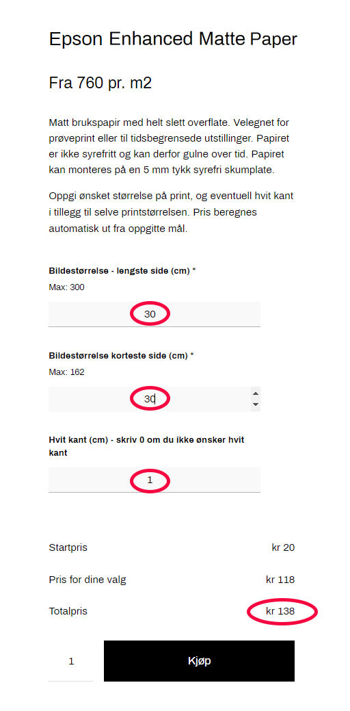 PRISEKSEMPEL